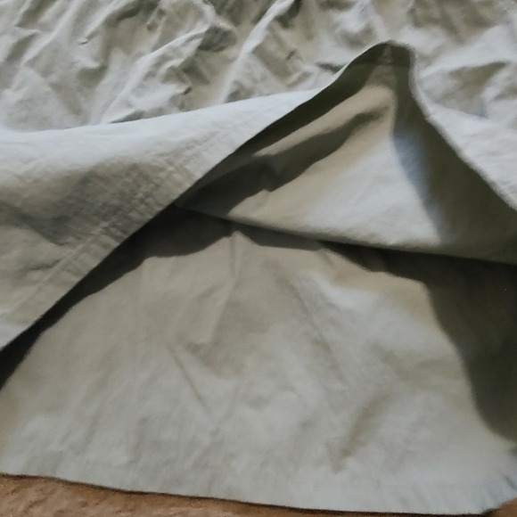 Lightweight drawstring waist A line skirt pale green casual everyday Size Large - Picture 5 of 5